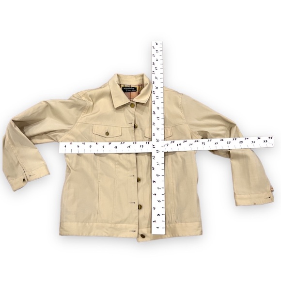 George Simonton fully lined multiple pockets light tan jacket Sz L - Picture 3 of 7